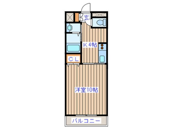 シティハイツ１０番館の物件間取画像